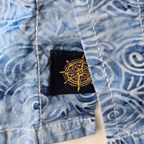 Vintage Peter Harrington Shirt Medium Blue Retro design 90s casual button down - Picture 3 of 9